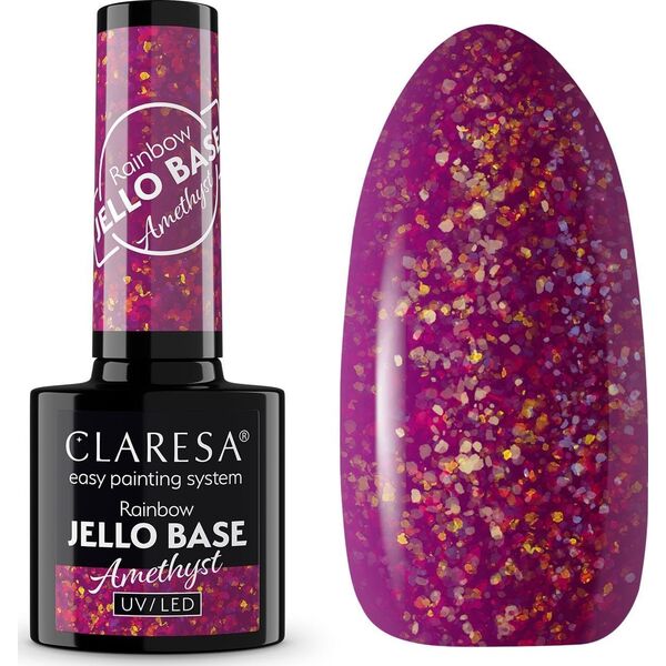 Claresa CLARESA Rainbow Baza hybrydowa - Jello Base Amethyst