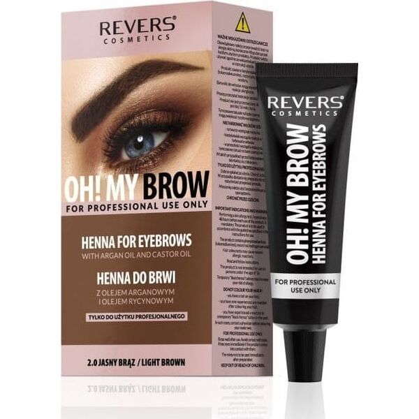 REVERS Oh! My Brow Henna kremowa do brwi - jasny brąz