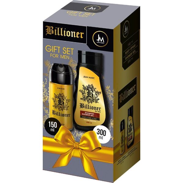 Dramers JEAN MARC Billioner Zestaw prezentowy męski-deo spray 150 ml + żel pod prysznic 300 ml