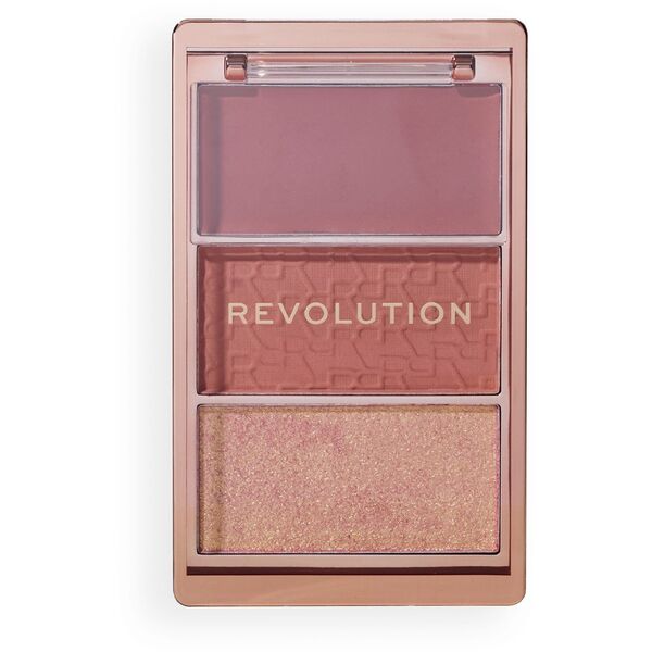 REVOLUTION Paleta różów do policzków Icon Aura Points Rose