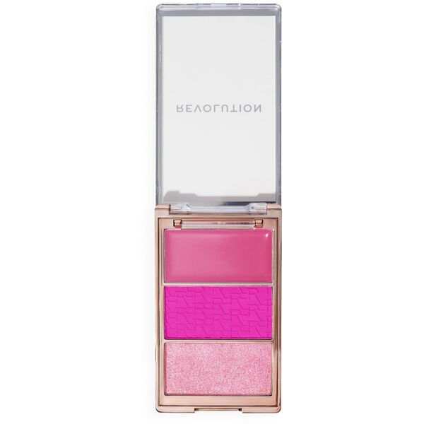 REVOLUTION Paleta Różów do policzków Icon Hot Pink Flag