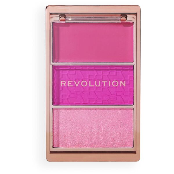 REVOLUTION Paleta Różów do policzków Icon Hot Pink Flag