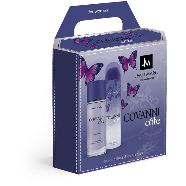 JEAN MARC Covanni Cote Zestaw prezentowy damski - Woda toaletowa 50 ml + Dezodorant spray 75 ml