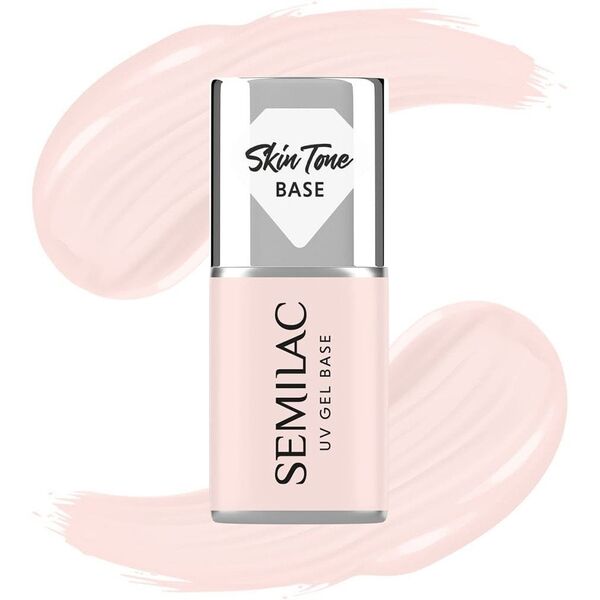SEMILAC Skin Tone Baza coverowa do lakierów hybrydowych półtransparentna Rose Beige 7 ml
