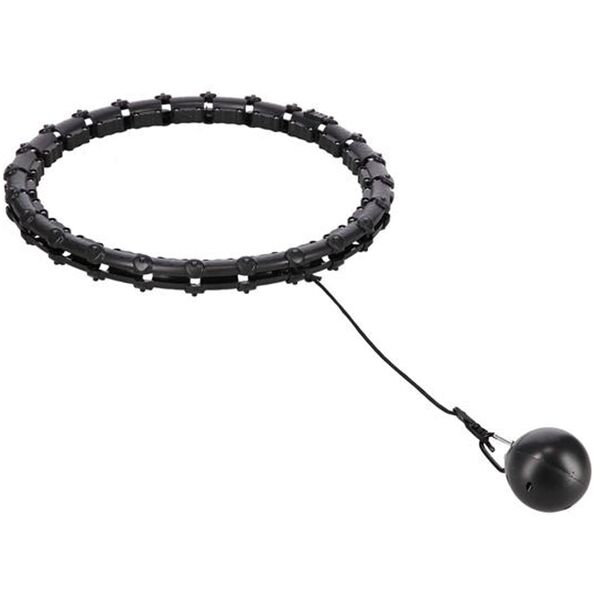 ZESTAW HULA HOP HHW02 BLACK Z WYPUSTKAMI I OBCIĄŻNIKIEM HMS + PAS BR163 RED