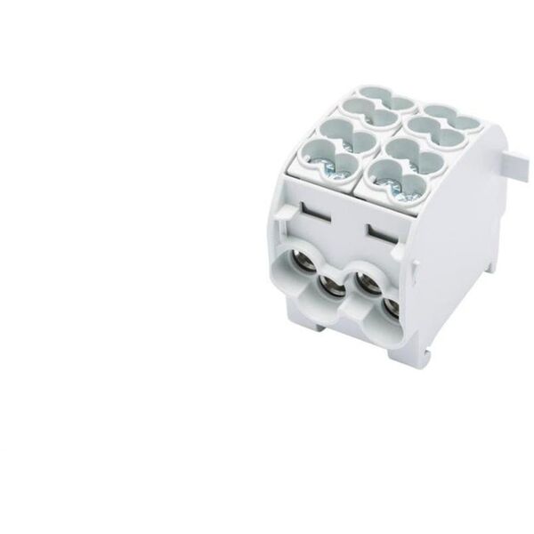 Blok rozdzielczy-odgałęźny Al/Cu SCB 25-2 (80120) SIMBLOCK jednobiegunowy 2x25mm2 szary 81505002