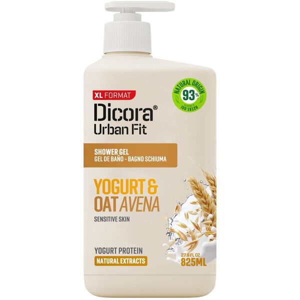 DICORA Żel pod prysznic Jogurt i Płatki Owsiane  825 ml