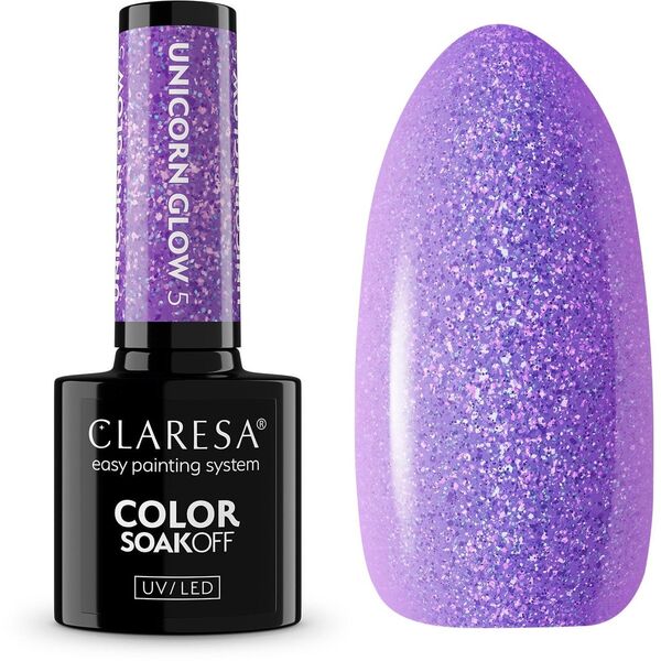 CLARESA N Lakier hybrydowy Unicorn Glow 05 5 g