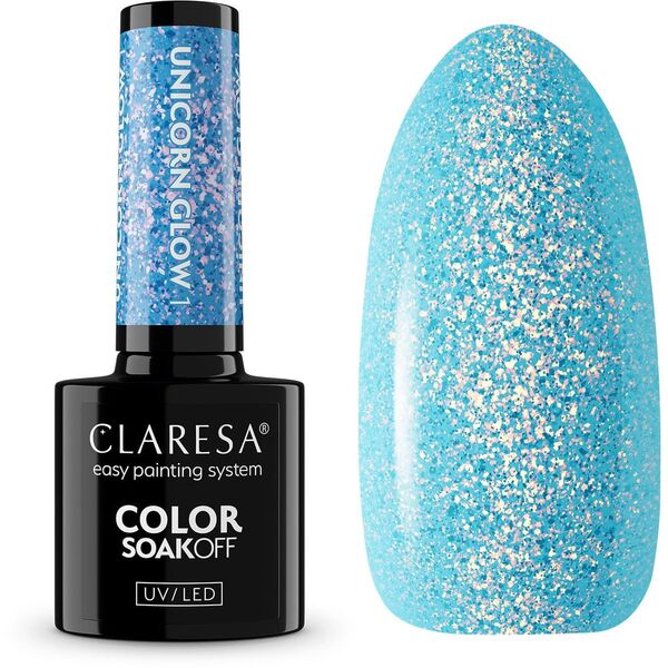 CLARESA N Lakier hybrydowy Unicorn Glow 01 5 g