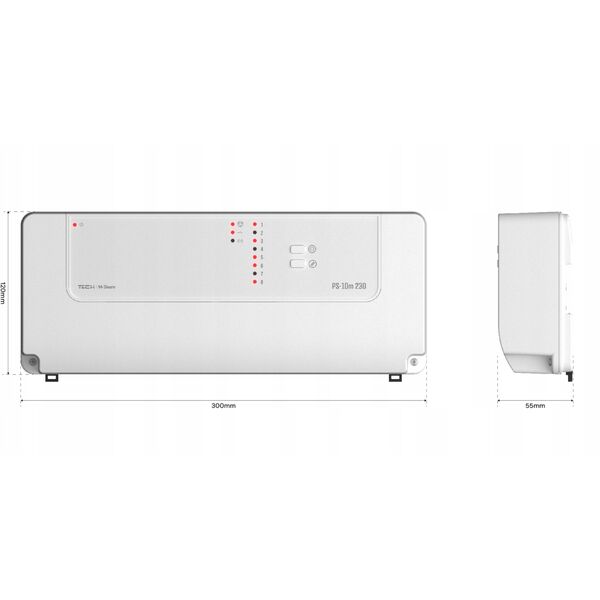 Ενσύρματο ρελέ σε ράγα DIN μπλε PS-10M 230 Tech Sterowniki