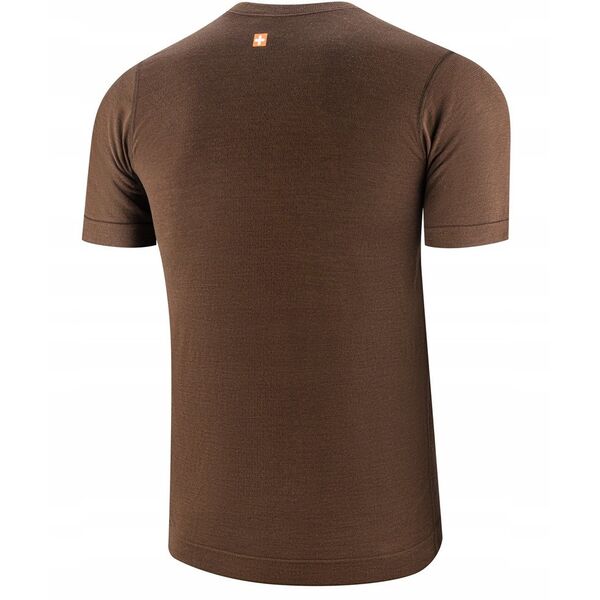 Ανδρικό μπλουζάκι με κοντό μανίκι SS1265M OUTDOOR WOOL PRO καφέ S - GÓRY 11