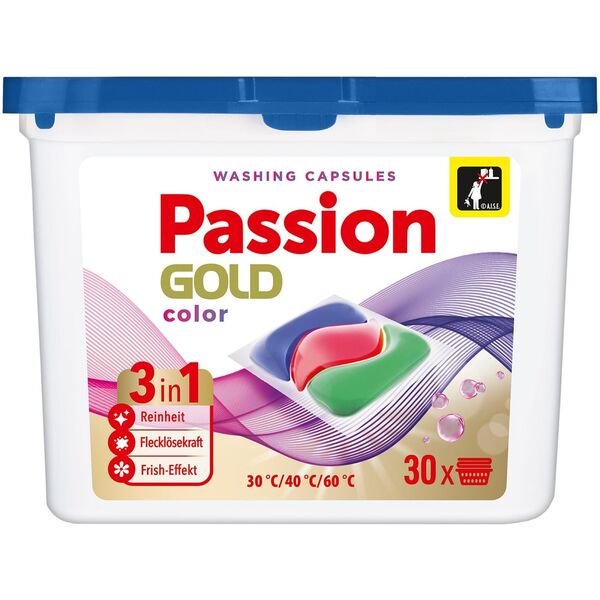 PASSION GOLD Kapsułki do prania 3w1 Kolor 1 op. - 30 szt.
