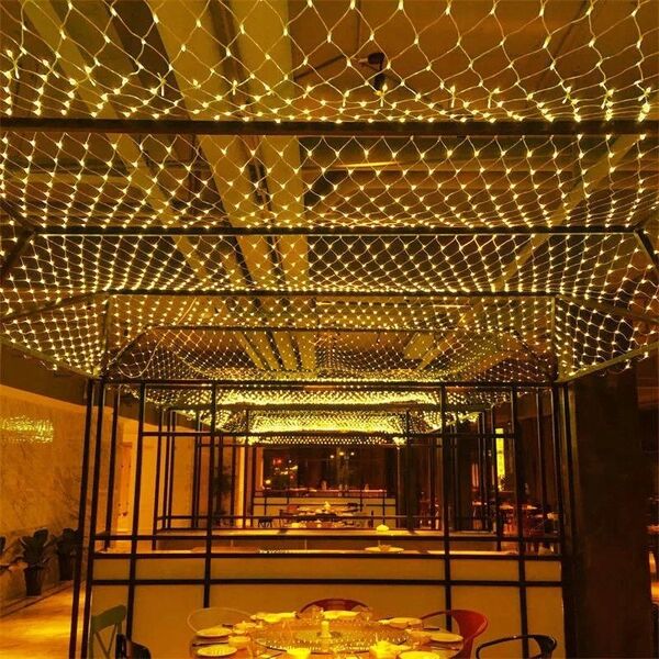 Δίχτυ / Κουρτίνα Led (320 λαμπάκια LED) 3m x 3m, ΘΕΡΜΟ ΛΕΥΚΟ / CIEPŁY BIAŁY