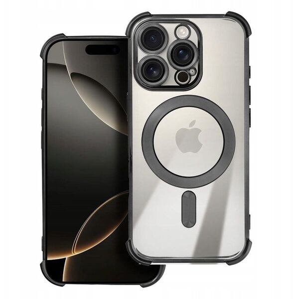 Θήκη ANTISHOCK ELECTRO για IPHONE 16 συμβατή με MagSafe μαύρη