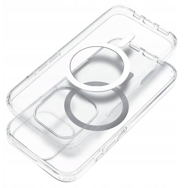 Μη κιτρινίζουσα θήκη Clear Elite Mag Cover συμβατή με MagSafe και κουμπί ελέγχου κάμερας, ταιριάζει στο IPHONE 16 PRO διαφανής