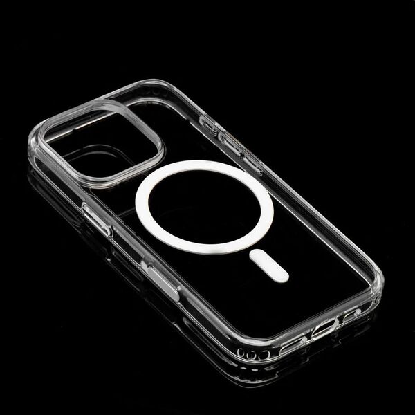 Μη κιτρινίζουσα θήκη Clear Elite Mag Cover συμβατή με MagSafe και κουμπί ελέγχου κάμερας, ταιριάζει στο IPHONE 16 PRO διαφανής