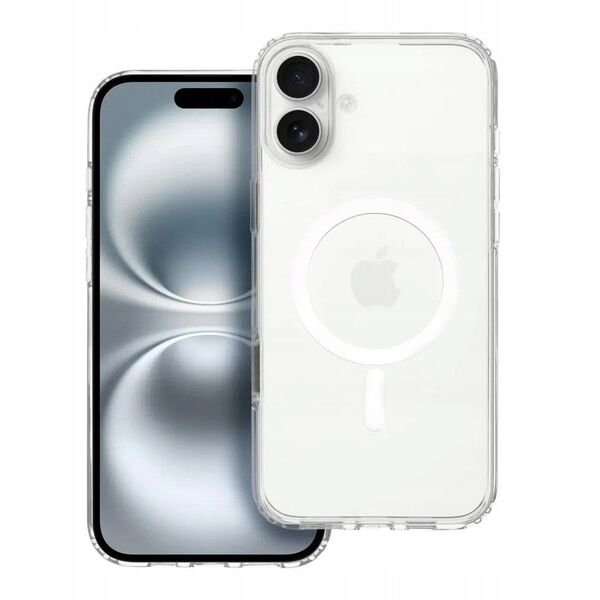 Διαφανής θήκη Clear Elite Mag Cover συμβατή με MagSafe και κουμπί ελέγχου κάμερας, ταιριάζει στο IPHONE 16 PLUS διαφανές