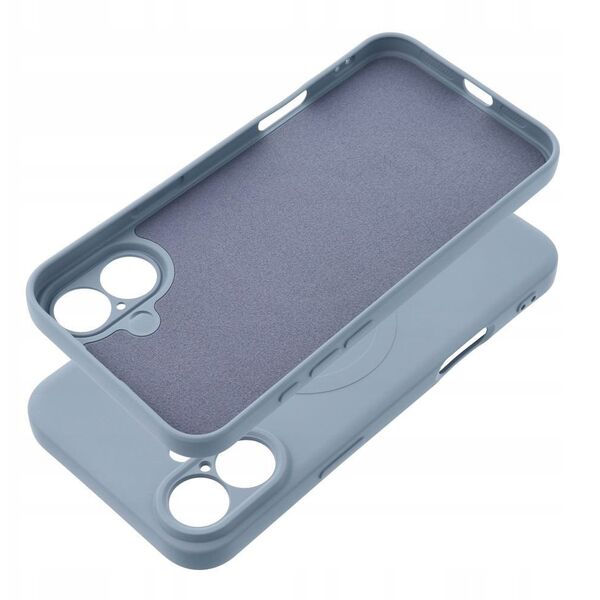 Θήκη σιλικόνης MAG COVER συμβατή με MagSafe για SAMSUNG S25 Plus ανοιχτό μπλε