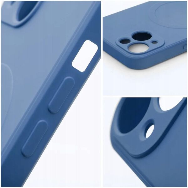 Θήκη SILICONE MAG COVER συμβατή με MagSafe για SAMSUNG A55 μπλε