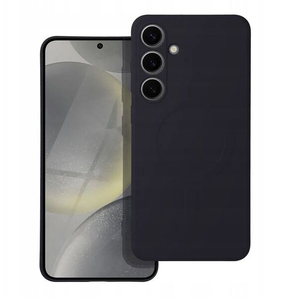 Θήκη SILICONE MAG COVER συμβατή με MagSafe για SAMSUNG A55 μαύρο