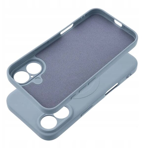 Θήκη SILICONE MAG COVER συμβατή με MagSafe για SAMSUNG A55 ανοιχτό μπλε