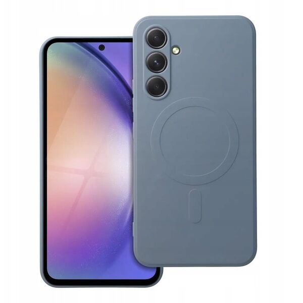 Θήκη σιλικόνης MAG COVER συμβατή με MagSafe για SAMSUNG A54 ανοιχτό μπλε