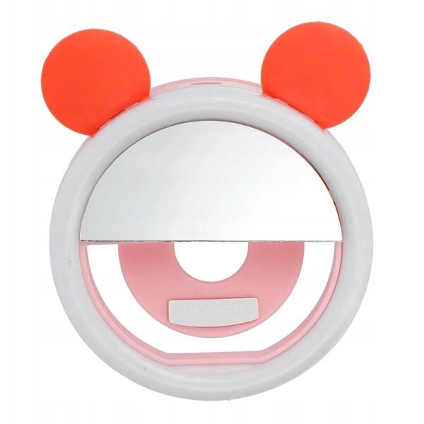 Φωτιστικό LED Ring για selfie στο τηλέφωνο RK12 πορτοκαλί
