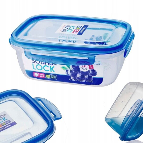 ΔΟΧΕΙΟ ΤΡΟΦΙΜΩΝ SOUNDLOCK LEP 551 20,0X14,9 CM 1,1 L. (ΠΛΑΣΤΙΚΟ, ΕΡΜΗΤΙΚΑ ΚΛΕΙΣΤΟ)