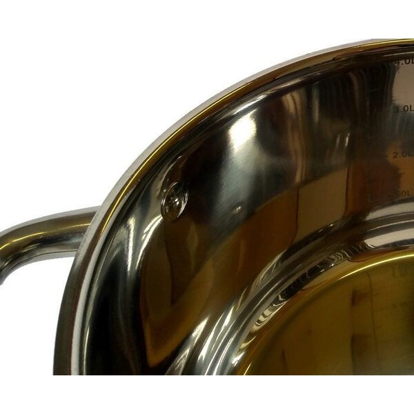 Κατσαρόλα OD 1353 INOX 4.5 L VELIO 22X 12 CM