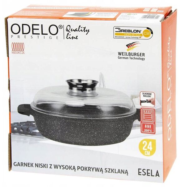 ΤΗΓΑΝΙ OD 2056 ΜΑΥΡΟ 24 CM ESELA ΒΑΘΥ