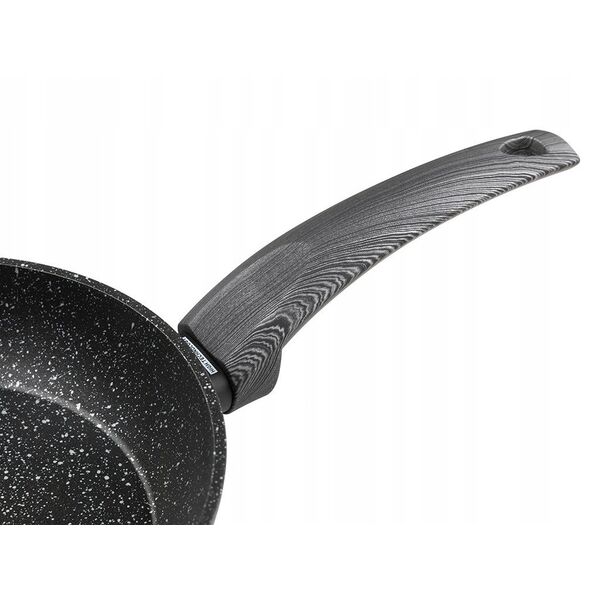RONDEL BONO 20 CM 2,4L. IND. by M.G. (ΜΑΥΡΟ, ΕΠΙΣΤΡΩΣΗ ΠΟΥ ΜΙΜΕΙΤΑΙ ΠΕΤΡΑ, ΜΑΥΡΗ ΛΑΒΗ)