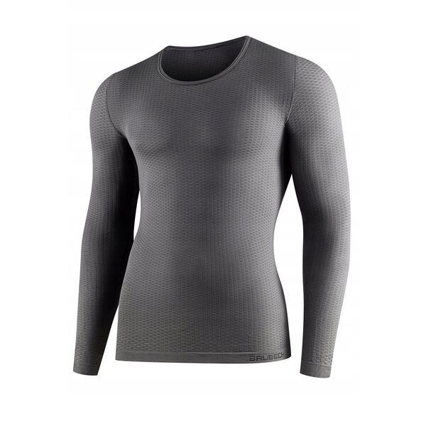 LS1085U Βασικό στρώμα με μακρύ μανίκι unisex γκρι M