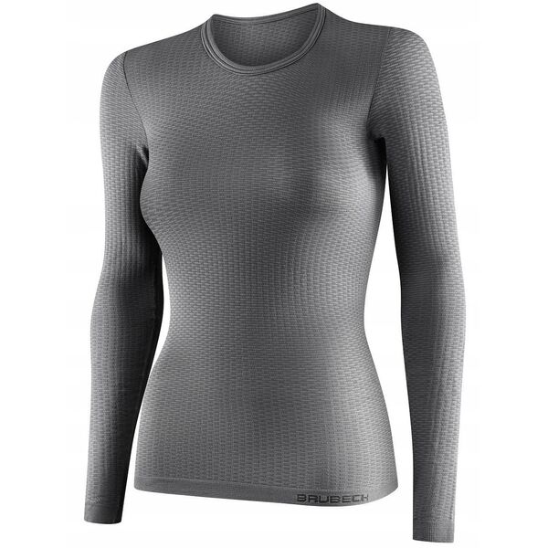 LS1085U Βασικό στρώμα με μακρύ μανίκι unisex γκρι M
