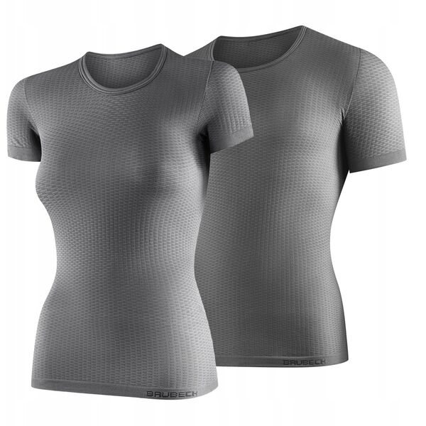 SS1054U Μπλούζα Base Layer με κοντό μανίκι unisex γκρι S