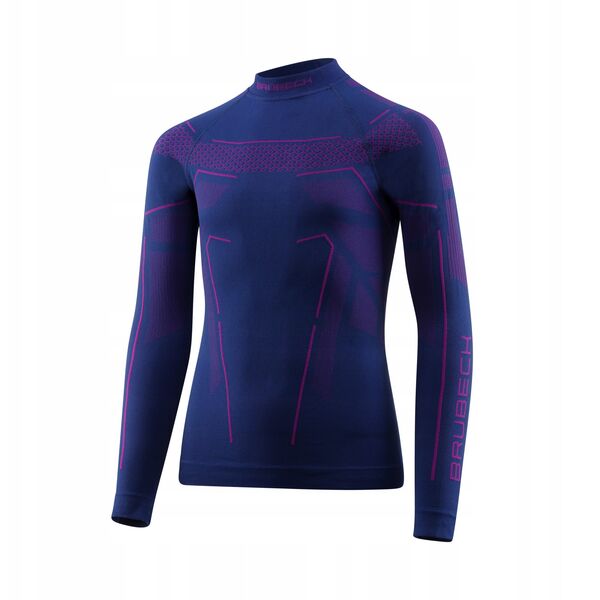 Παιδικό φούτερ THERMO JUNIOR jeansowy/fioletowy 128/134