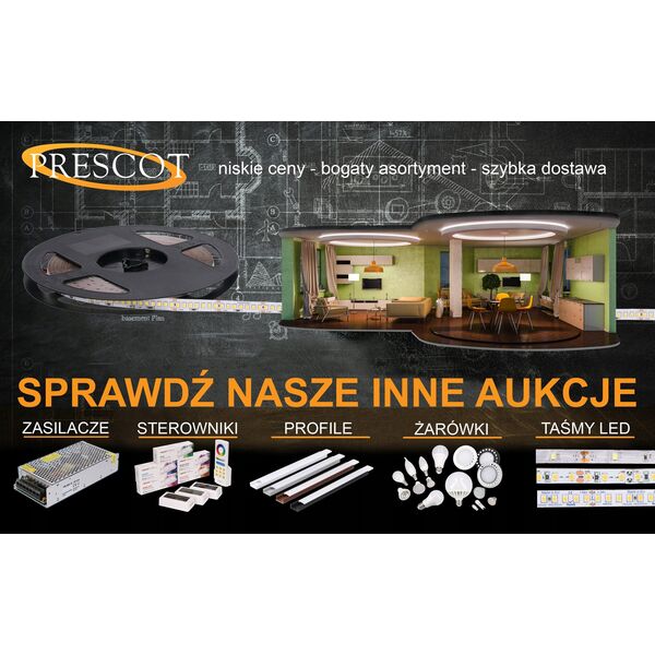 Prescot 42723 προφίλ LED ασημί