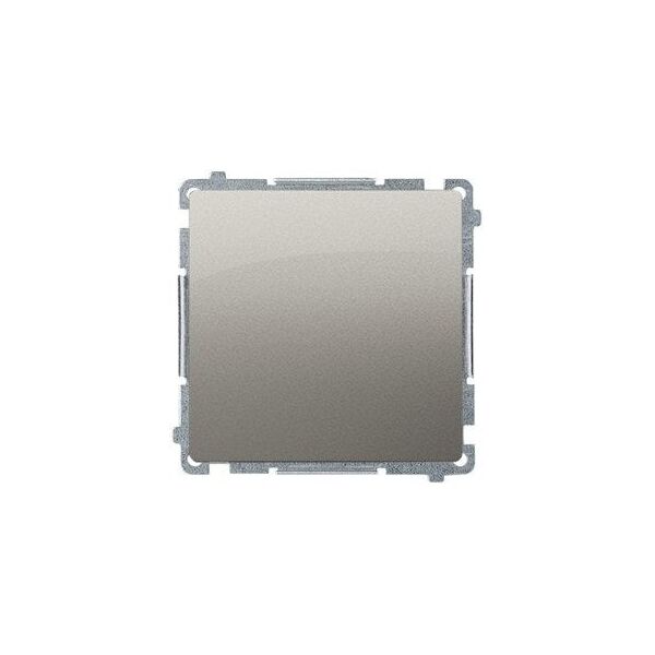 Διακόπτης σκάλας Kontakt-Simon Simon Basic BMW6A.01/X/29 χωρίς εικονογράφημα, μονάδα 16AX 250V~ βιδωτοί ακροδέκτες σατινέ