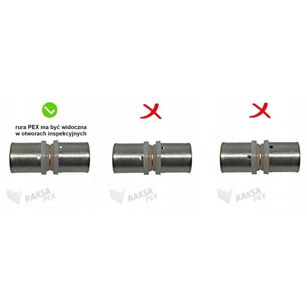 Σύνδεσμος PEX ευθύς 25x25mm Raksa Pex Z1-2525-1Z πρεσαριστός