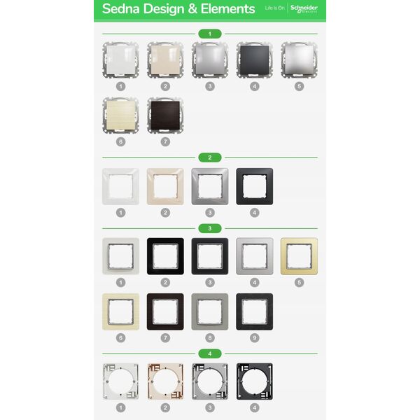 Μονή πρίζα με γείωση SCHNEIDERE Sedna Design SDD115011 με κλείστρα κόκκινο Design & Elements