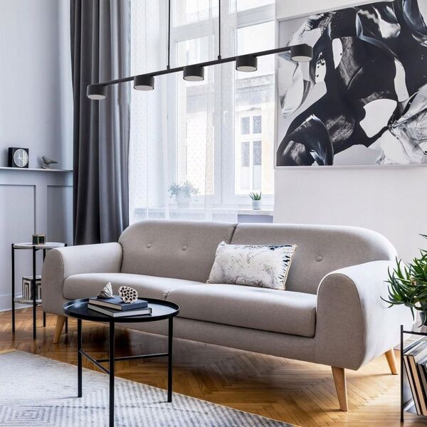 Φωτιστικό κρεμαστό TK Lighting Dallas 6246 5x10W GX53 μαύρο