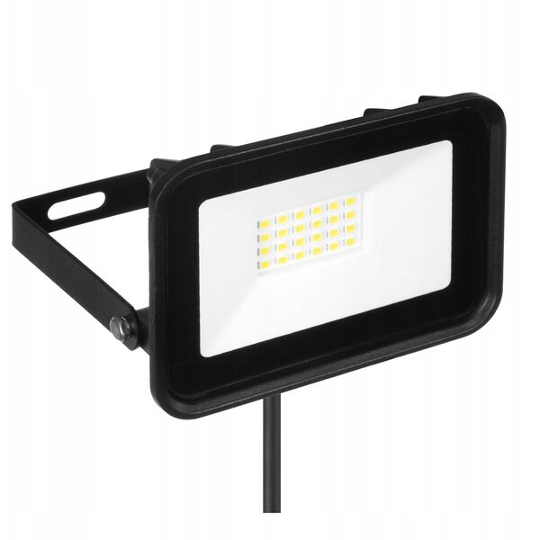 Προβολέας Zamel Solis LNS10000004 20W 230V IP65 θερμό λευκό NAS-20WW μαύρο