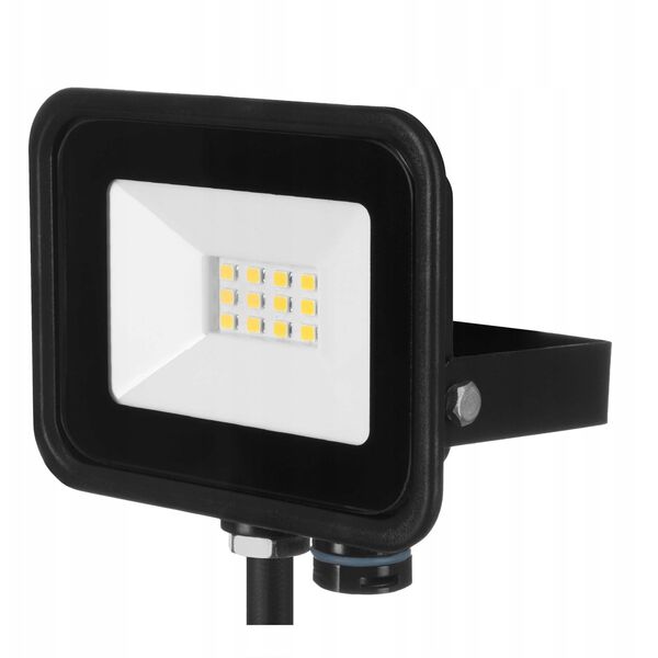 Προβολέας Zamel Solis LNS10000002 10W 230V IP65 ουδέτερο λευκό NAS-10WN μαύρο