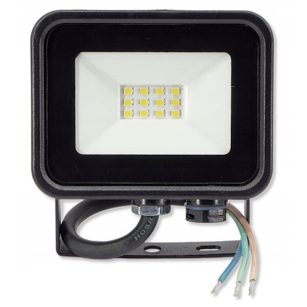 Προβολέας Zamel Solis LNS10000002 10W 230V IP65 ουδέτερο λευκό NAS-10WN μαύρο