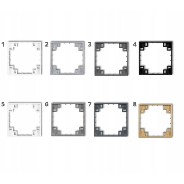 Πρίζα ανθεκτική στο νερό Karlik Icon IGPB-1zp με γείωση 2P+Z, λευκό καπάκι, λευκά καλύμματα διαδρομών ρεύματος