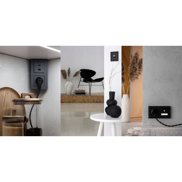 Διακόπτης κηροπήγιο Kontakt-Simon 55 TW5.01/114 μονάδα 10 AX, 250V~, ταχυσύνδεσμοι ανοιχτό γκρι ματ