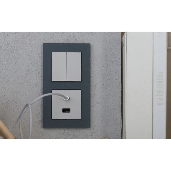 Πλήκτρο Kontakt-Simon 55 TKW1/111 μονό για: SW1M, SW6M, SW7M, SP1M λευκό ματ