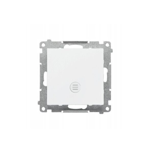 Μονοπολικός διακόπτης Kontakt-Simon 55 TW1L.01/111 με φωτισμό LED, μονάδα 10 AX, 250V~, γρήγορες συνδέσεις, λευκό ματ
