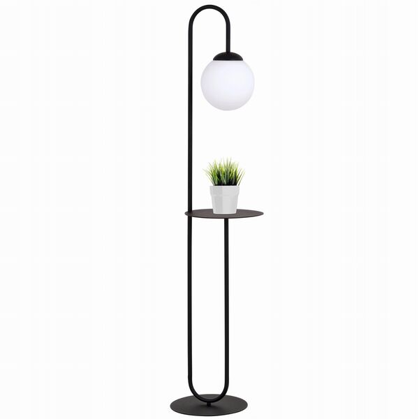 Emibig Bari 1235/LP1 επιδαπέδιο φωτιστικό 1x10W E14 λευκό/μαύρο