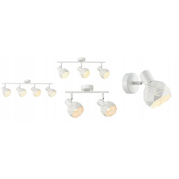 Italux Harley SPL-3480-4-W ράγα οροφής φωτιστικό σποτ 4x40W E14 λευκό