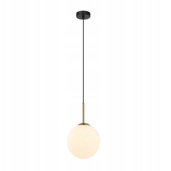 Italux Deore PND-5578-1S-BRO-BK κρεμαστό φωτιστικό 1x40W E27 λευκό/μαύρο